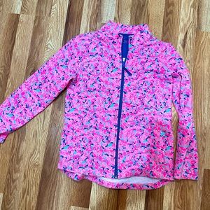 Vineyard vines whale print zip size girls L 14